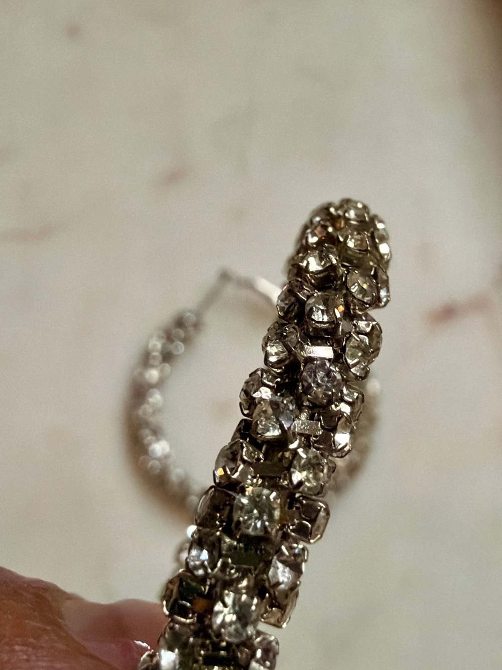 INC International Concepts Silver-Tone Crystal Cuff and Pavé Hoop Earring Set - Picture 6 of 6